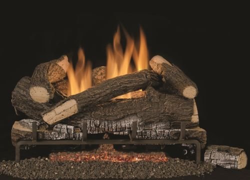 Vent Free Scarlet Oak Concrete Logs - 18"