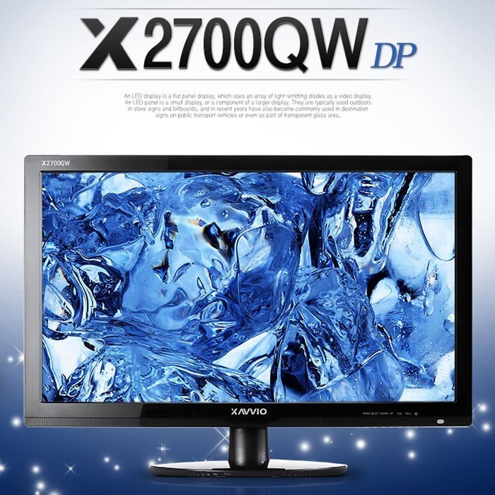Perfect Pixel XAVVIO 27" X2700QW Multi (HDMI, Dual Link DVI) 60Hz 2560x1440 WQHD Computer...