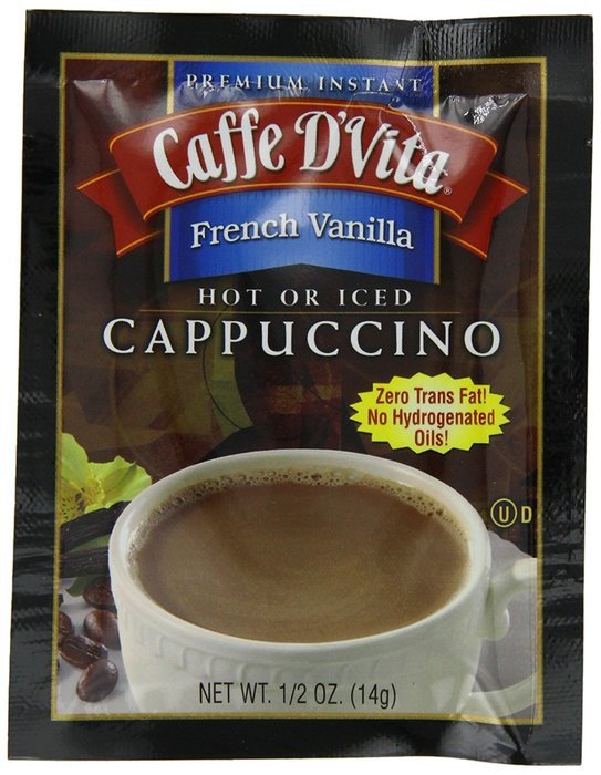 Caffe D'Vita Mocha Cappuccino Sugar Free, 7.5-Gram Single Serve Envelopes (Pack of 24) N17