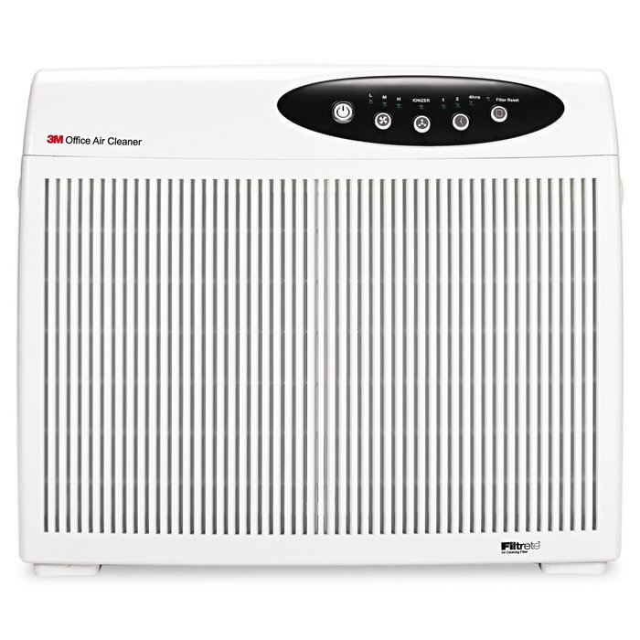 3M(TM) Air Cleaner w per Filtrete(TM) Filter, For Offices up to 12 Foot x 18 Foot, Removes Dust & Odors, Black... N4