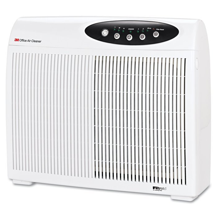 3M(TM) Air Cleaner w per Filtrete(TM) Filter, For Offices up to 12 Foot x 18 Foot, Removes Dust & Odors, Black... N6