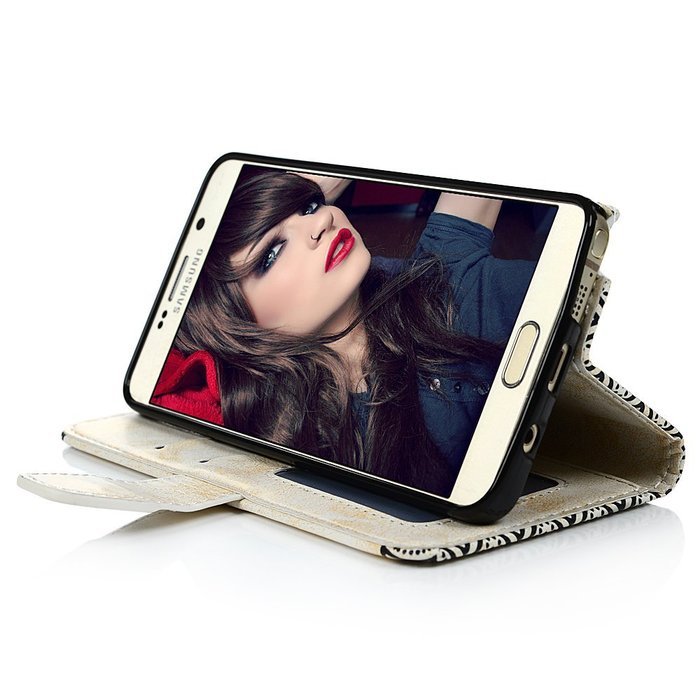Note 5 Case,Samsung Galaxy Note 5 Case - Wallet Slim Fit Folio Stand 3D Basso-relievo PU Leather Flip Case with... N6