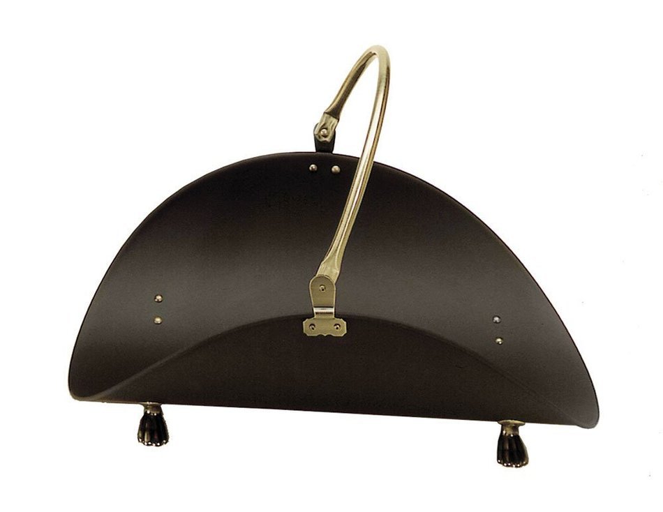 Minuteman International X800055 Antique Brass Plated and Black Basket