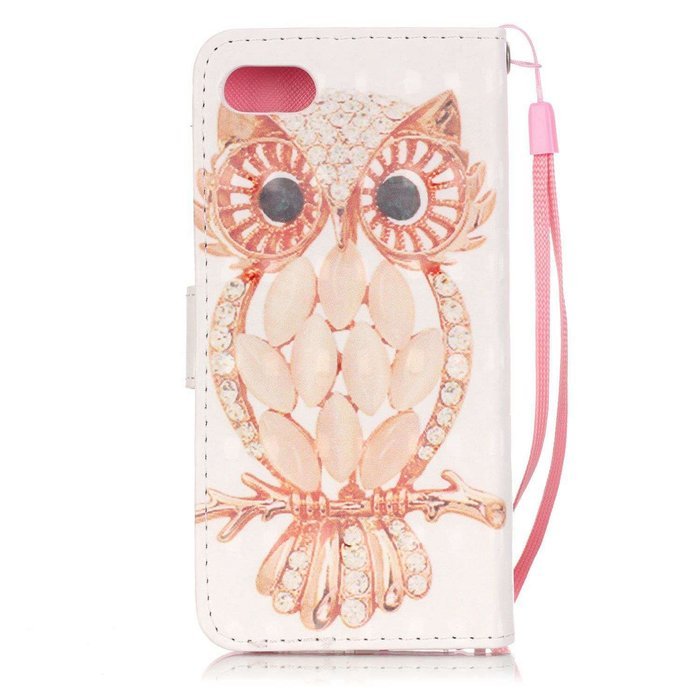 iPhone 7 Case,Yaheeda [3D Colored Drawing] [Flip Fit] Premium PU Leather Card-Slots Cash-Slots & Kickstand [Anti-Scratches... N13
