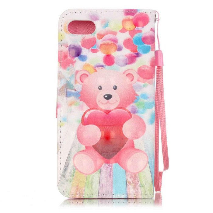 iPhone 7 Case,Yaheeda [3D Colored Drawing] [Flip Fit] Premium PU Leather Card-Slots Cash-Slots & Kickstand [Anti-Scratches... N15
