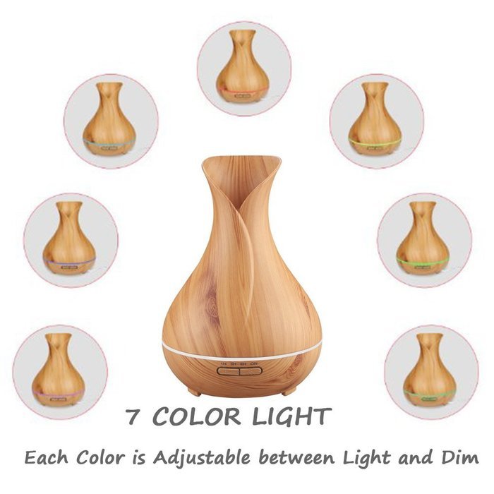 Rainco 400ml Ultrasonic Humidifier Aromatherapy Oil Diffusers with Adjustable Mist Mode,Waterless Auto Shut-off... N7