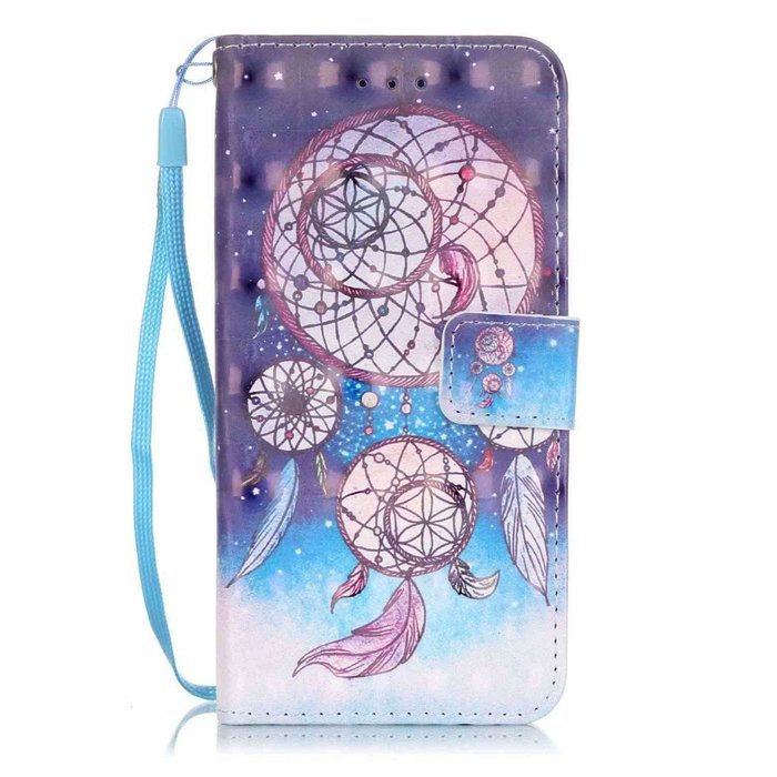 iPhone 7 Case,Yaheeda [3D Colored Drawing] [Flip Fit] Premium PU Leather Card-Slots Cash-Slots & Kickstand [Anti-Scratches... N22
