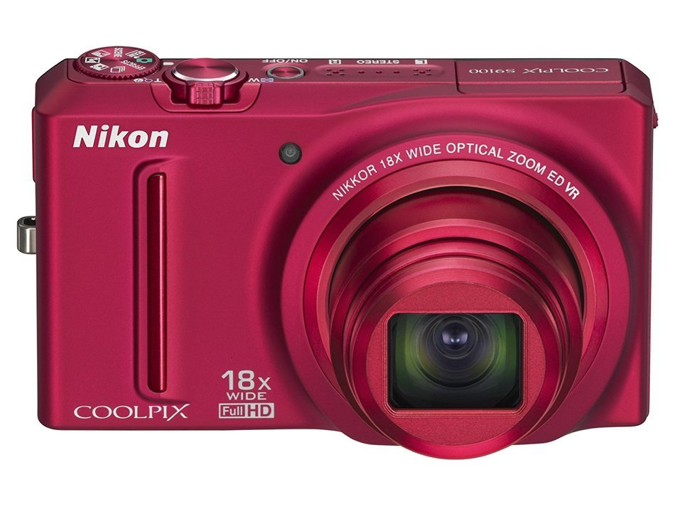 NikonDigital CameraCOOLPIX S9100 Red S9100RD