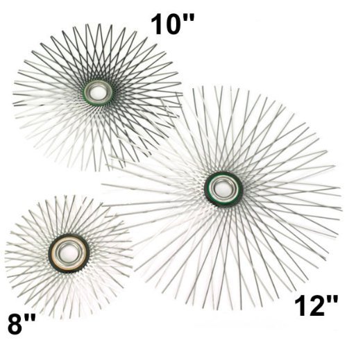 Chimney 44225 8 Inch Flat Star Wire Brush For Viper For 6 Inch Flue