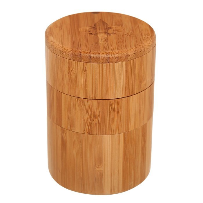 Totally Bamboo Small Salt Box, Bamboo Container With Magnetic Lid For Secure Storage N15