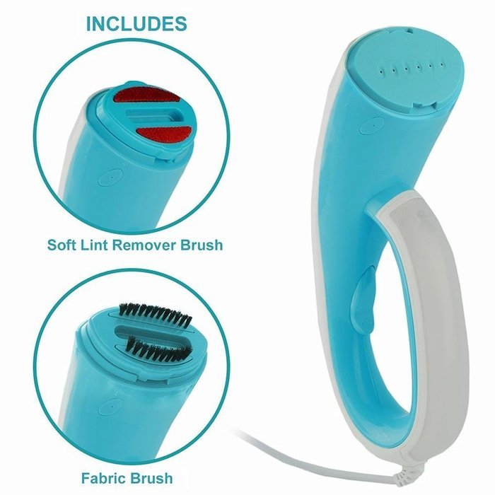 niceEshop(TM) Travel Garment Steamer Mini Handheld Portable Clothes Ironing Steamer Handy Vapor Steamer with Fabric... N2