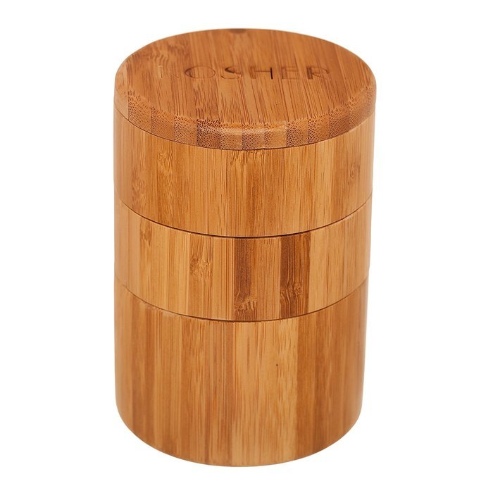 Totally Bamboo Small Salt Box, Bamboo Container With Magnetic Lid For Secure Storage N18