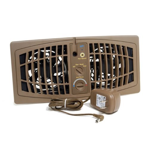 The AirFlow Breeze Home Heating/Cooling System (Brown) (Fits 4"W x 10"L opening) N2