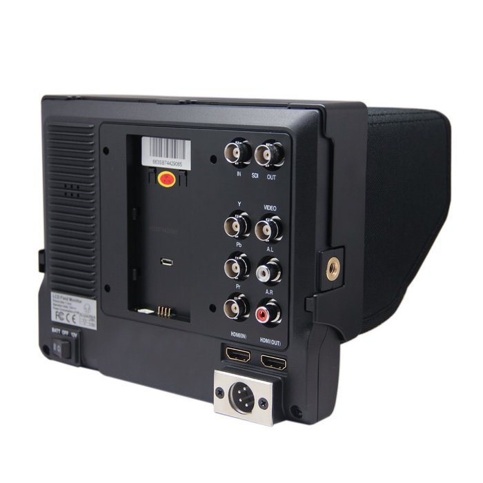 Andoer Lilliput 7" 663/S2 IPS 3G-SDI HDMI In Out HD Peaking Monitor BMCC for DSLR & Full HD Camcorder N3