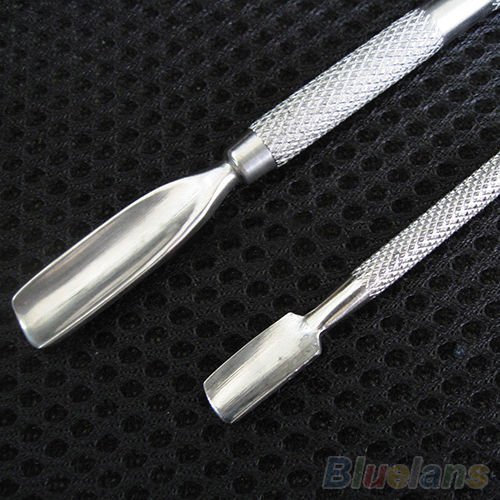 Stainless Steel Nail Cuticle Spoon Pusher Remover Cutter Nipper Clipper Cut Set