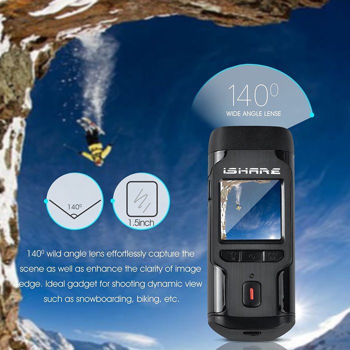 Sumsonic S200 2.0" Touch Screen Sports Action Video Camera Full HD 1080P 140 Wide Angle Diving Camcorder With... N22