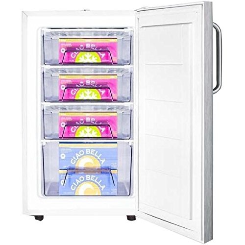 Summit Fs407lcss 2.8 Cu. Ft. Capacity Built-in Or Freestanding Compact Freezer - Stainless Steel Door / Stainless...