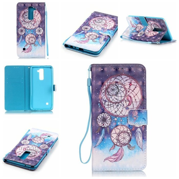 LG G Stylo 2 Case,LG G Stylus 2 Case,Yaheeda [3D Colored Drawing] [Flip Fit] Premium PU Leather Card-Slots Cash-Slots... N19