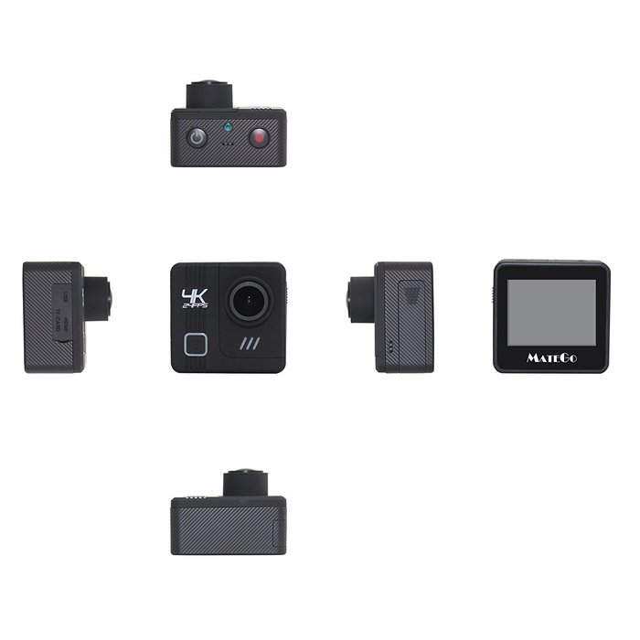 Matego Action Camera WiFi Ultra HD 4K Resolution 2.0 Inch Screen Outdoor Sports Camera 16Mega Pixels 170 Degree...