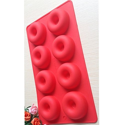 1pcs Donut Shape Round Muffin Sweet Candy Jelly Fondant Cake Chocolate Mold Silicone Tool Baking Pan DIY