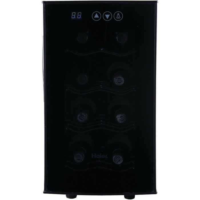 Haier 12-Bottle Dual Zone Curved Door with Smoked Glass Wine Cellar N2