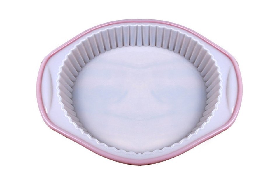 YIJIA Silicone Round Cake Pizza Baking Pan Heat Resistant Cookies Cupcake Tray Mold Bread Loaf Toast Bakeware... N6