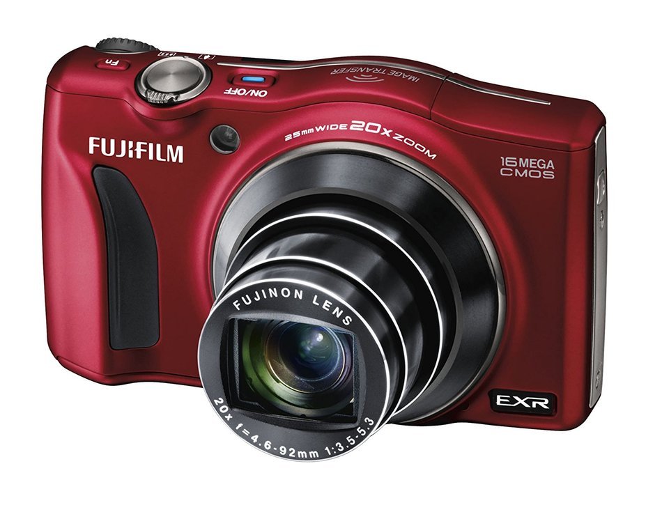 Fujifilm F800EXR (RED) 16MP Digital Camera with 20x Optical Image Stabilized Zoom and 3.0-Inch TFT LCD, N2