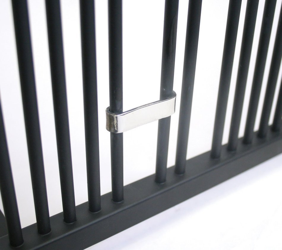 Pilgrim Home and Hearth 18312 Arden Summer Screen - No Mesh, Polished Stainless - Black N2