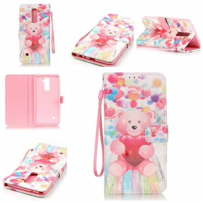 LG G Stylo 2 Case,LG G Stylus 2 Case,Yaheeda [3D Colored Drawing] [Flip Fit] Premium PU Leather Card-Slots Cash-Slots... N30