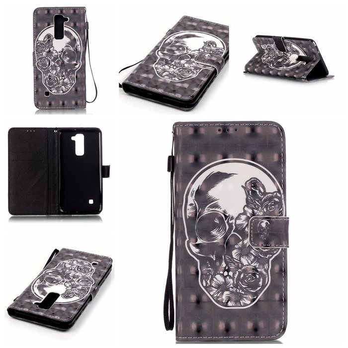 LG G Stylo 2 Case,LG G Stylus 2 Case,Yaheeda [3D Colored Drawing] [Flip Fit] Premium PU Leather Card-Slots Cash-Slots... N33