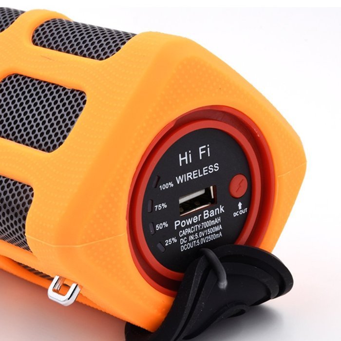 Domon&reg; Waterproof,Dustproof and Shockproof outdoor 7000mAh Power Bank Portable Shower Stereo wireless Bluetooth... N13
