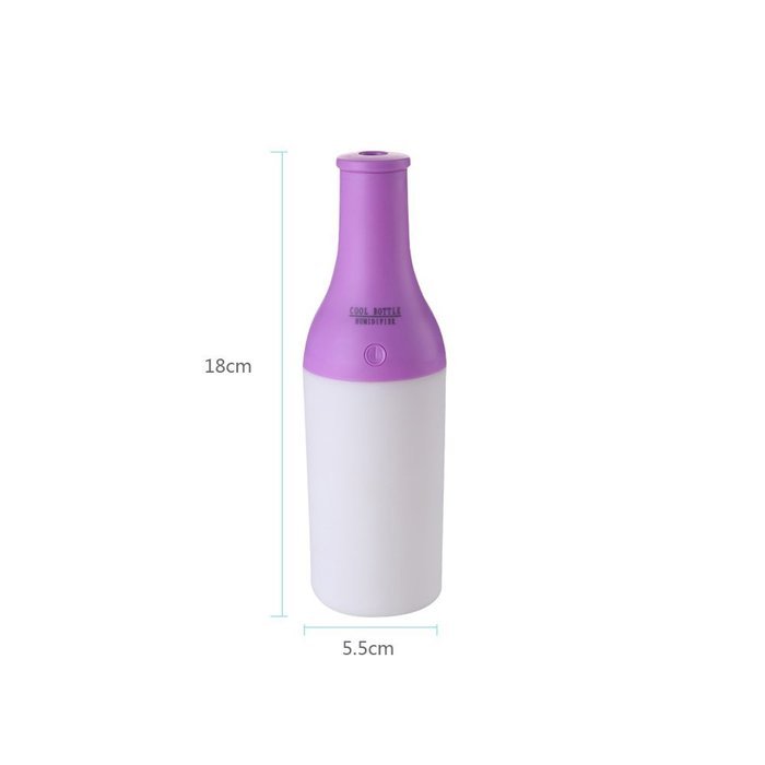 Aroma Diffuser,DBTech Portable Mini Cool Mist Ultrasonic Humidifier,New Creative Bottle Design ,USB LED Night... N8