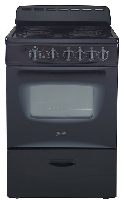 AVANTI ER24P1BG 24" Electric Range Storage, Black