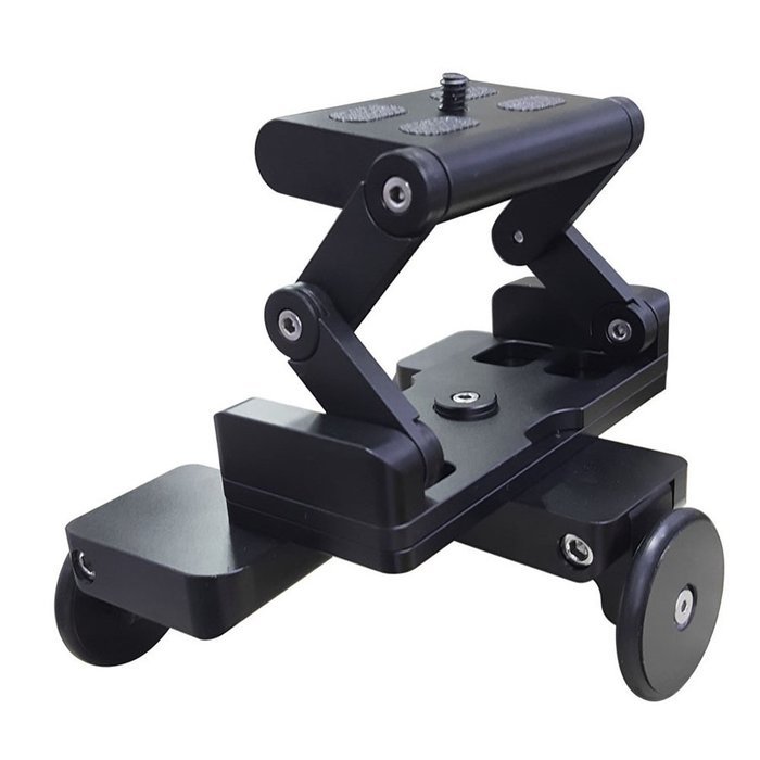 Mojoyce Foldable Tricycle Rail Cars 1/4'' Screw Mount Plate for DSLR Camera Gopro N5