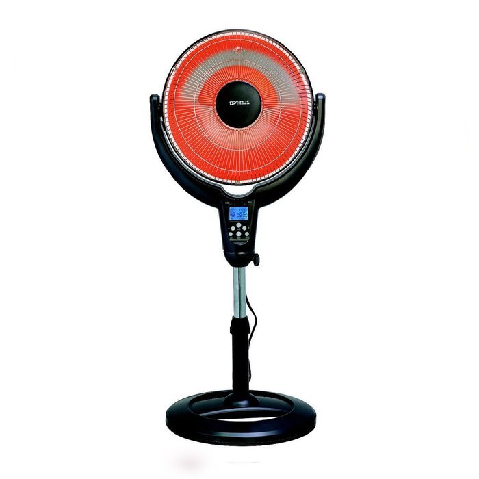Optimus 14 Oscillitating Pedestal Digital Dish Heater with Remote N2