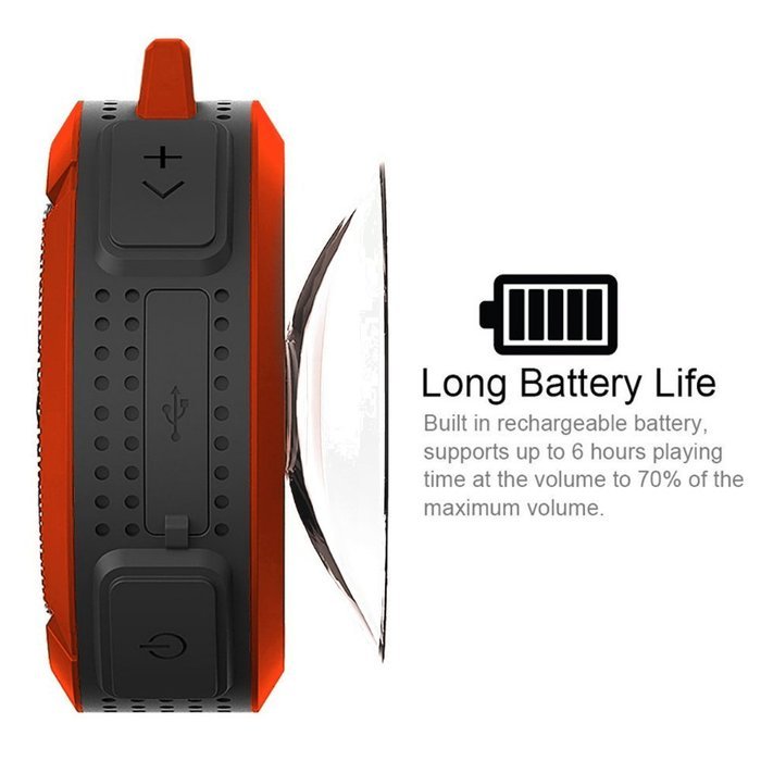 OUTDOOR Waterproof Bluetooth Speaker Shockproof, Built-in Control Buttons, Speakerphone, Powerful Suction Cup/... N5