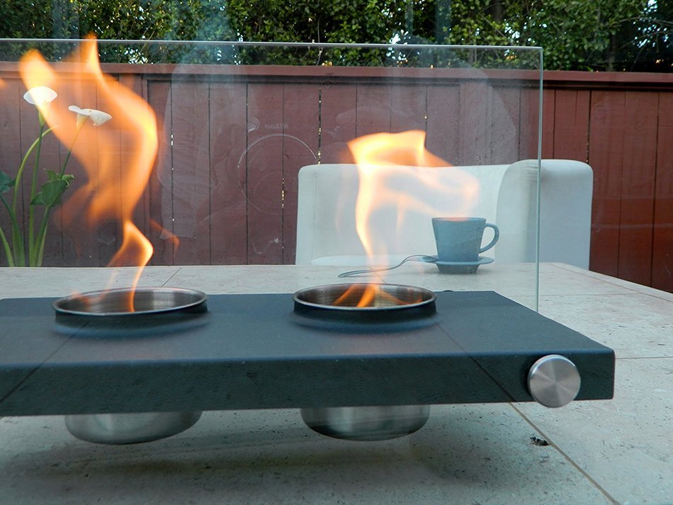 Tabletop Fireplace (Chiminea) Portable For Indoors/Outdoors. Uses Ethanol, Modern, Ventless, Does Not Emtit Unsafe... N2