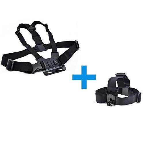 GooKit Professional Combo Accessories Kit Head Chest Strap for GoPro Hero 2 3+ 4