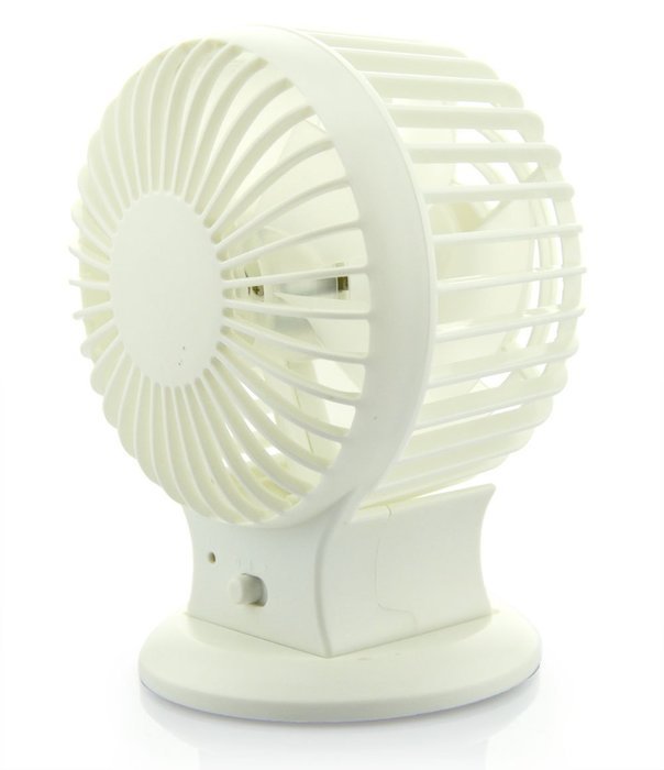 Welltop&reg; Upgraded Portable Rechargeable Electric Personal Fans USB Powered 2-modes Speed Adjustable Double Blades... N14