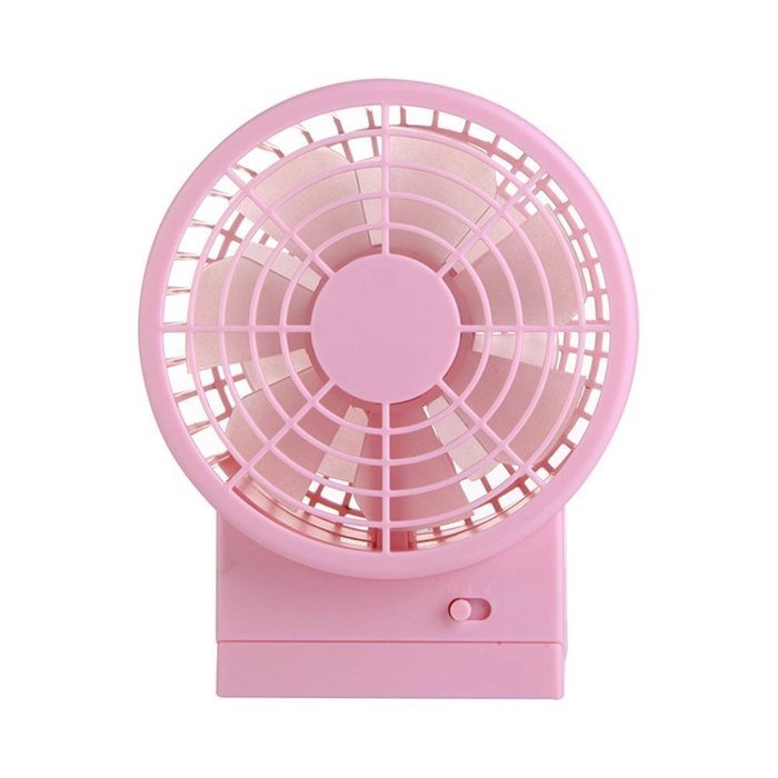 USB Mini Desktop Fan Double Blade Enlarged Version (blue) N6