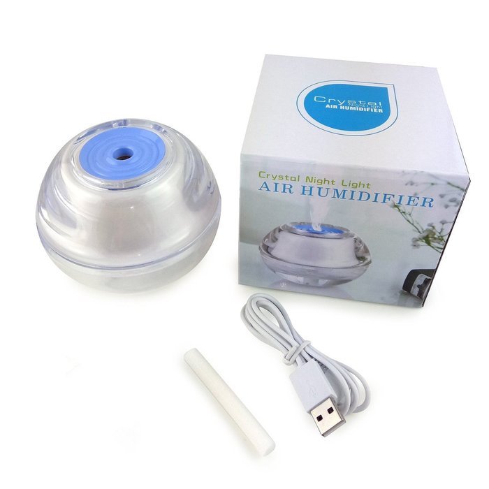 Mopo Cool Mist Humidifier Mini Portable Crystal Air Humidifier Super Quiet Air Cool Mist with Automatic Shut Off... N3
