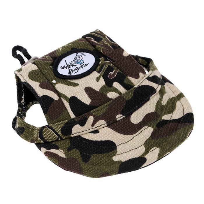 PyLios(TM) Fashion Dog Visor Breathable Fabric Baseball Hat Pet Sun Hat Super Cute Sun-shading Cap with Ear Holes... N6