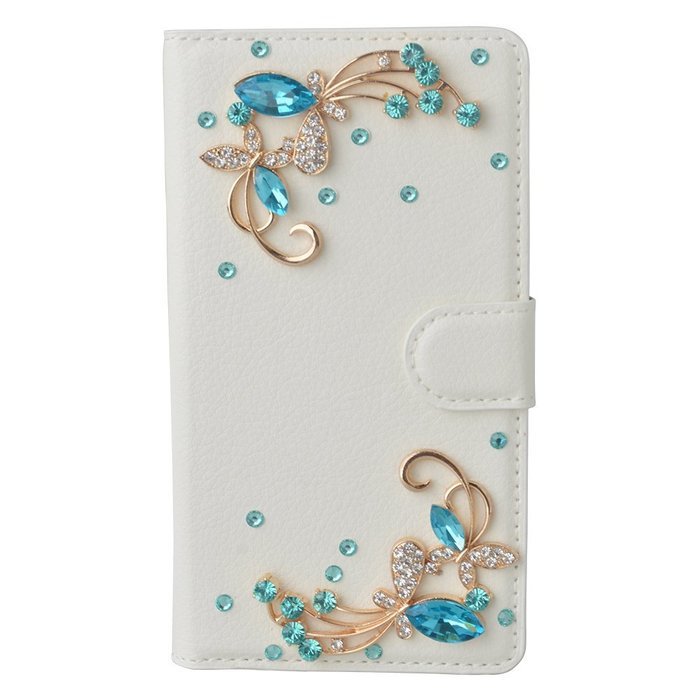 LG Escape 3 Case, LG Phoenix 2 Case, LG K8 Case White PU Leather Folio Flip Phone Case,Yaheeda 3D Handcraft White... N38