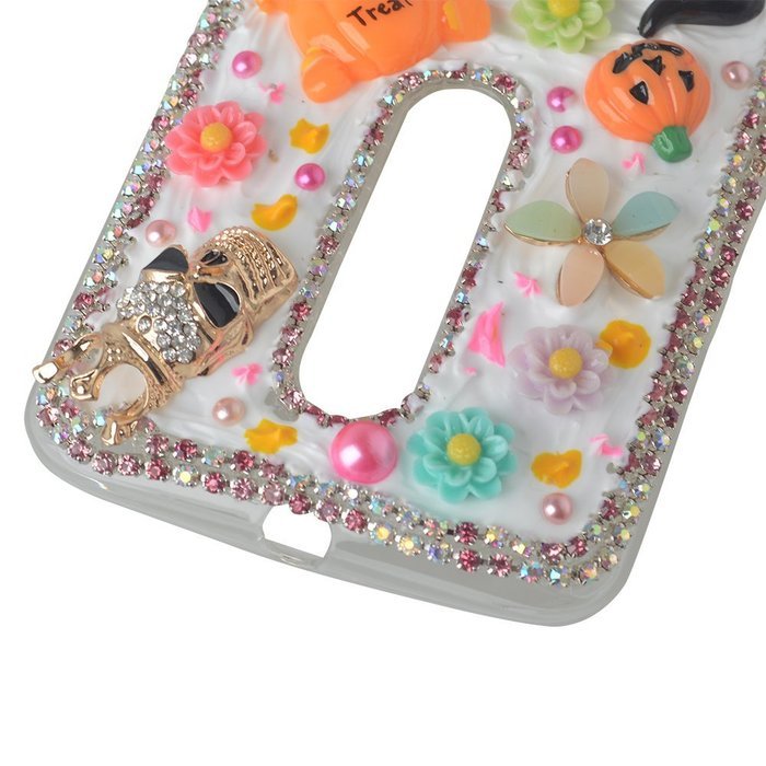 Spritech(TM) 3D Handmade Crystal Phone Case for Motorola Moto G3/Moto G (3rd Gen),Helloween Style Monster Pumpkin... N12