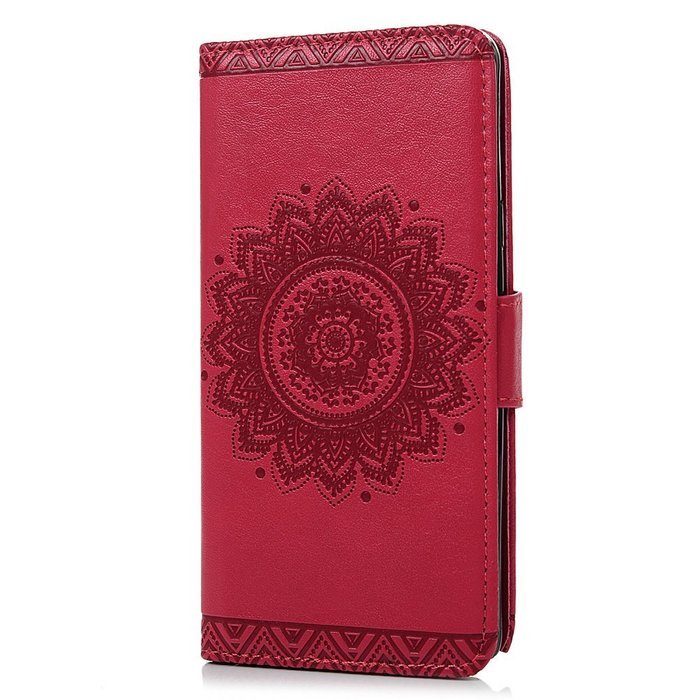 Note 5 Case,Samsung Galaxy Note 5 Case - Wallet Slim Fit Folio Stand 3D Basso-relievo PU Leather Flip Case with... N8