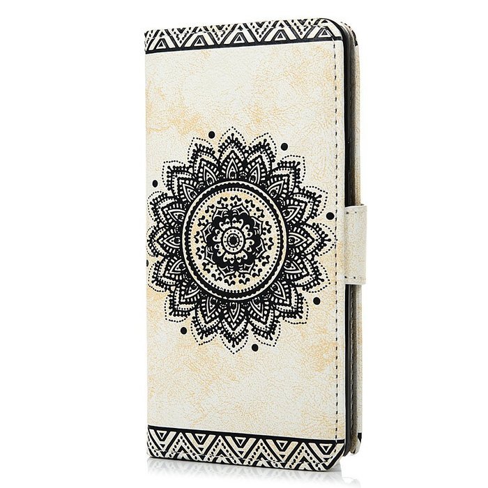 Note 5 Case,Samsung Galaxy Note 5 Case - Wallet Slim Fit Folio Stand 3D Basso-relievo PU Leather Flip Case with... N10