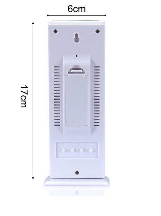 Intsun Multifunction HTC-8 LCD Wireless Digital Night Light Luminous Thermometer Hygrometer Humidity Meter Alarm... N4