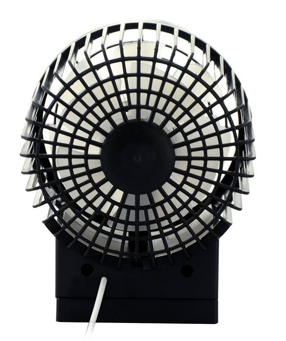 USB Mini Desktop Fan Double Blade Enlarged Version (blue) N9