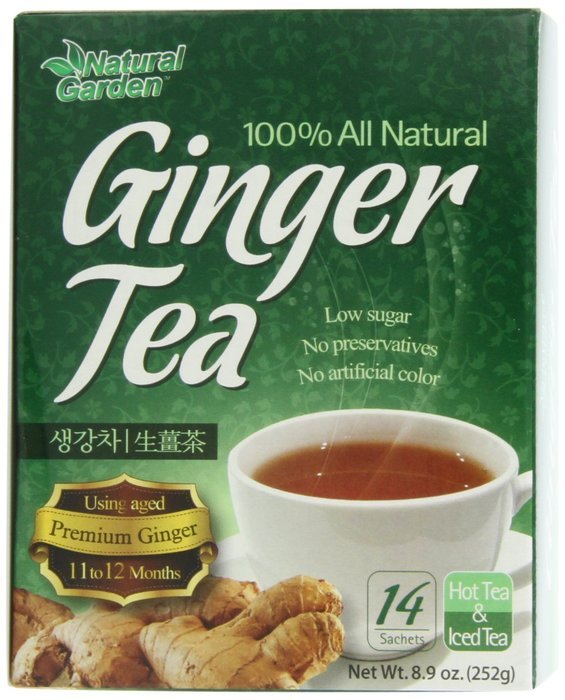 Natural Garden 100% All Natural Ginger Tea, 14 Tea Sachets (Pack of 6) N6