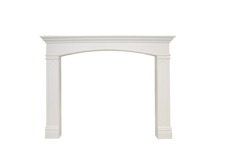 Oxford White Fireplace Mantel Legs (2-piece) N2